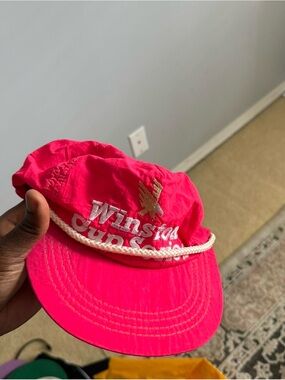 Winston Cup Series Pink Rope-Trim Cap